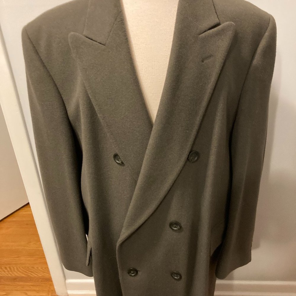 Men's Cashmere Wool Coat double breasted